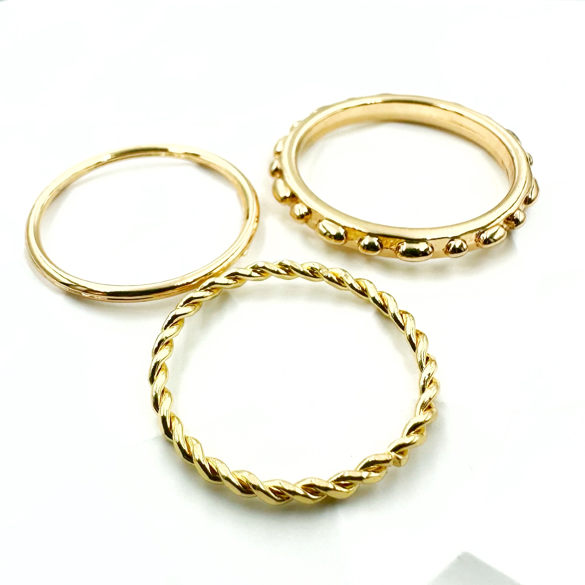 ANILLO CON DISEÑO REDONDO PACK DE 3